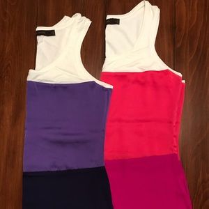 Bundle! 2 Colorblock tanks size M